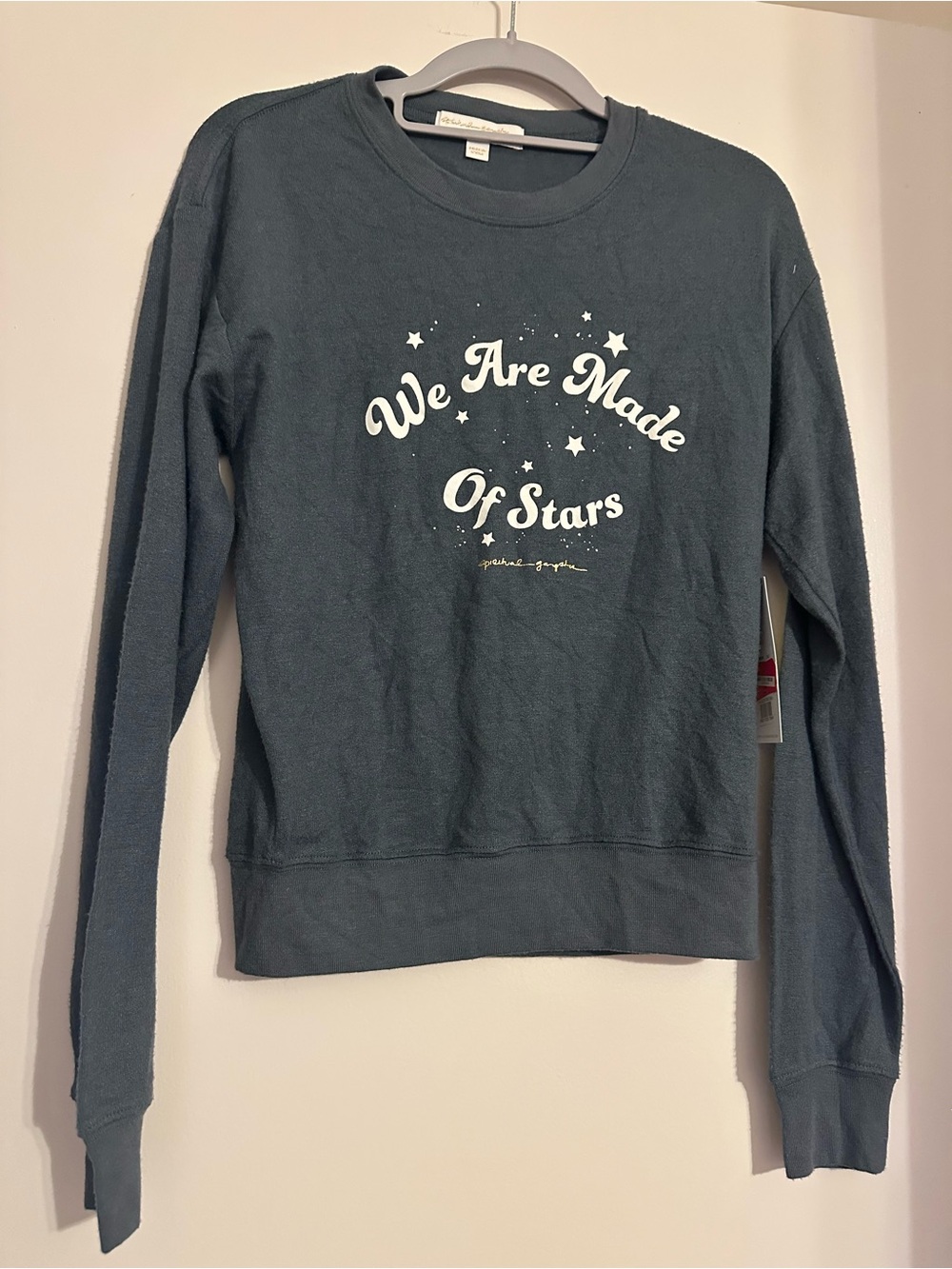Spiritual Gangster Blue Soft Long Sleeve Graphic Tshirt
